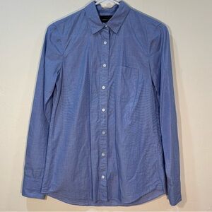 J. Crew Blue Button-Down Shirt, 100% Cotton, Boy Fit, size 0
